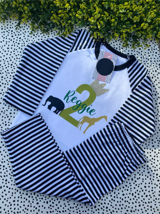 Safari Birthday Pyjamas