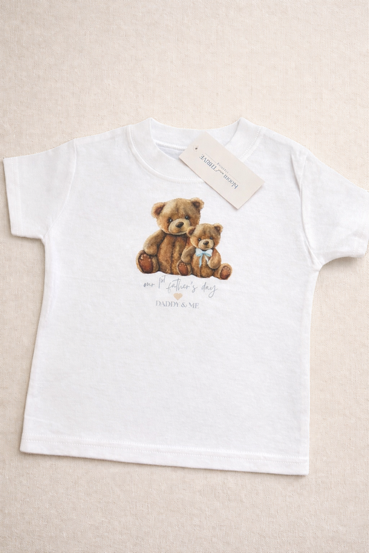 The First Fathers Day Blue T-shirt